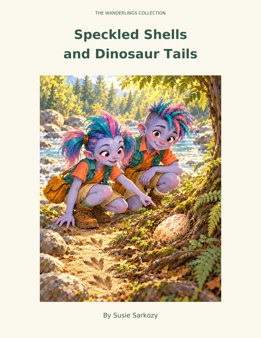 Book cover featuring Zumi and Ziko, the two Wanderlings