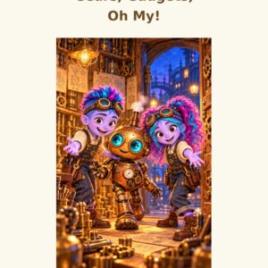 Book cover featuring Zumi and Ziko, the two Wanderlings