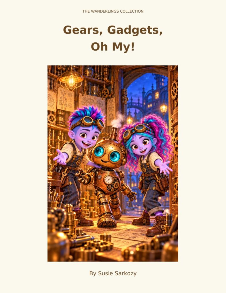 Book cover featuring Zumi and Ziko, the two Wanderlings